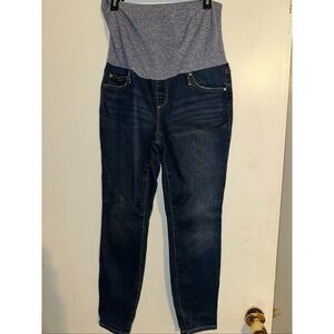 GAP 1969 Maternity Jeans Size 8 29 S True Skinny  Blue Denim Stretch full panel